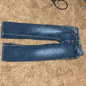 Rock and roll denim pistol straight